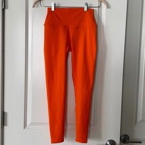 Alo Orange High Waisted Leggings